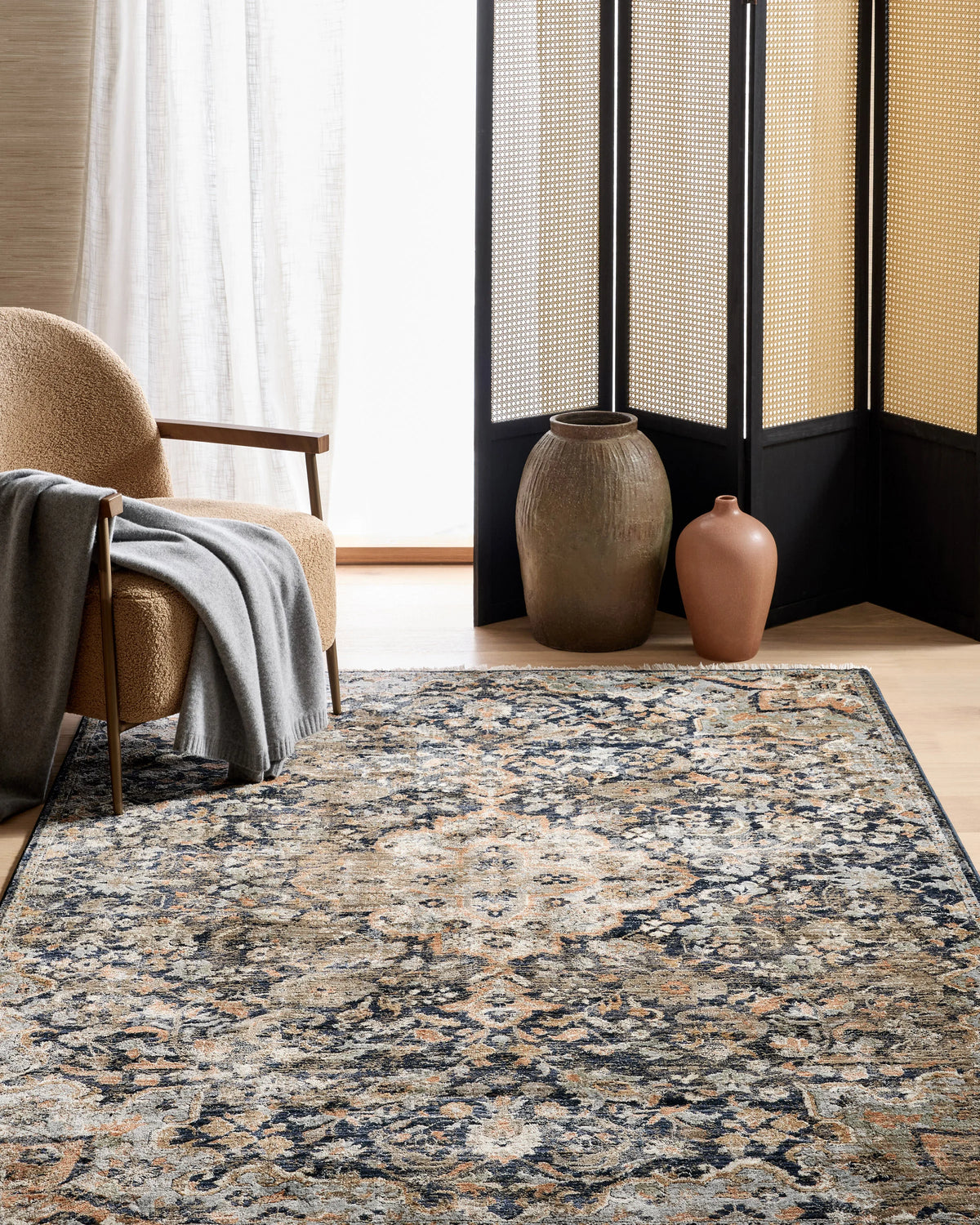 Sari Performance Rug - 5'3" x 7'10" / Spice/Gold