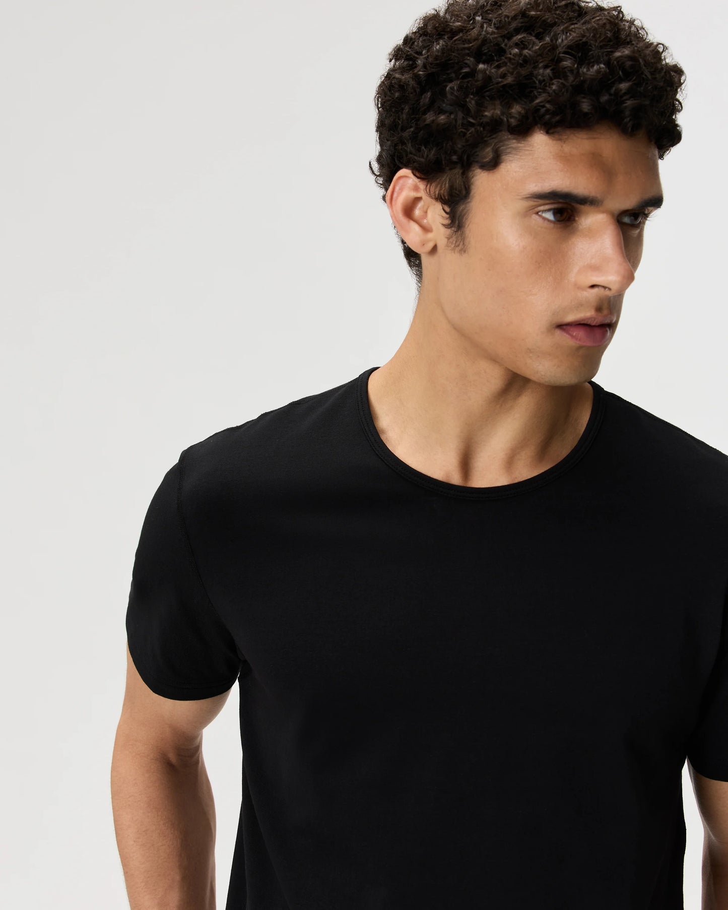 Flex Curve Crewneck Tee (3-Pack) - S / Black