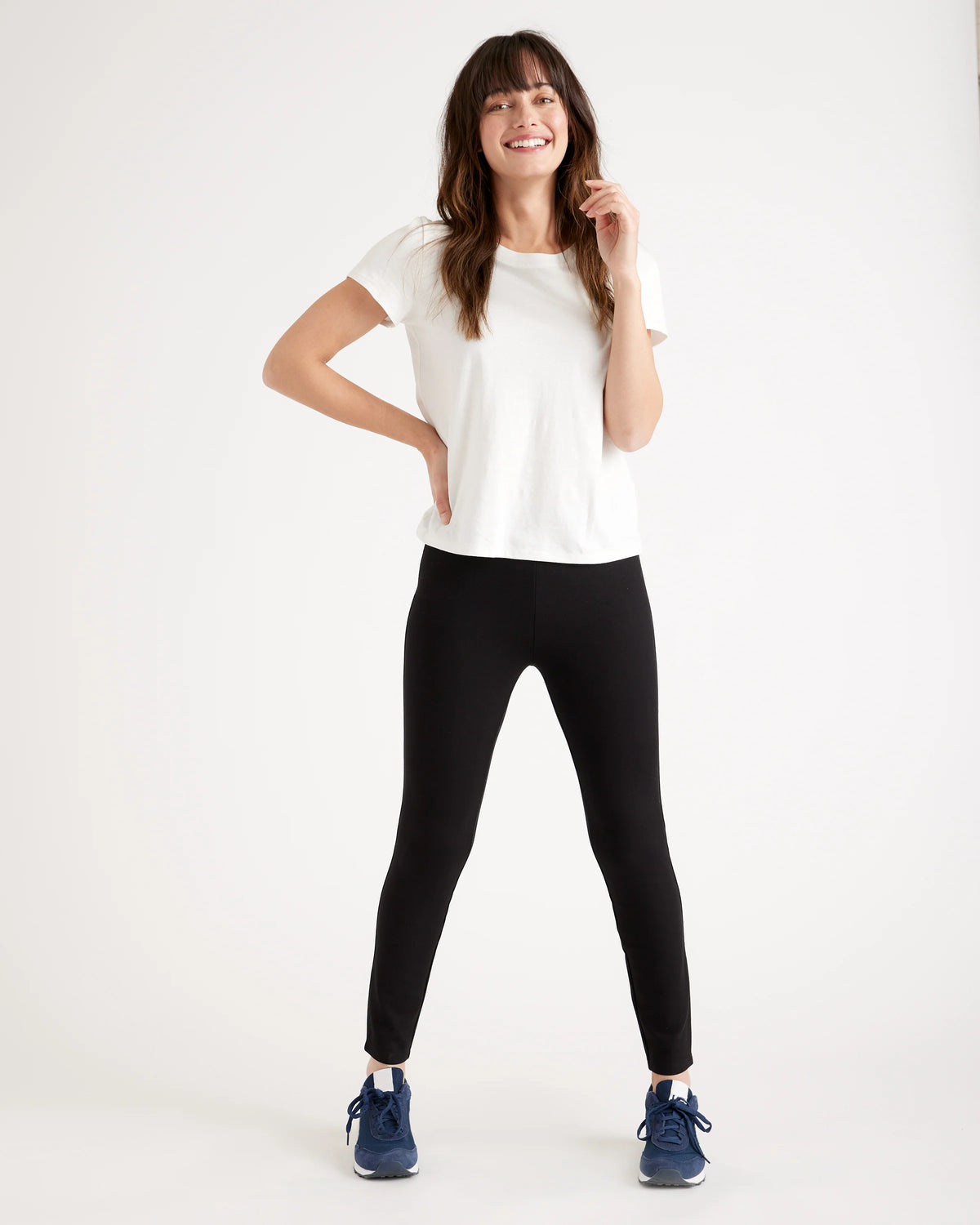 Ultra-Stretch Ponte Skinny Pants - XS / Black