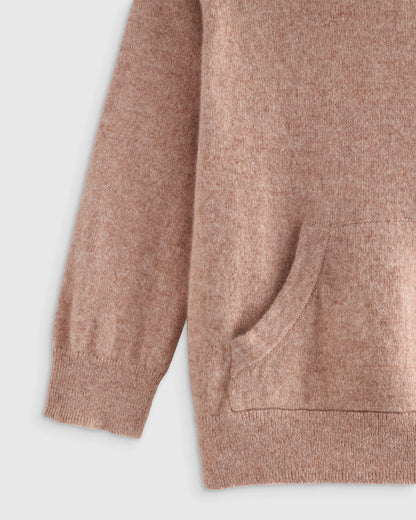 Washable Cashmere Hoodie - 2T / Oatmeal