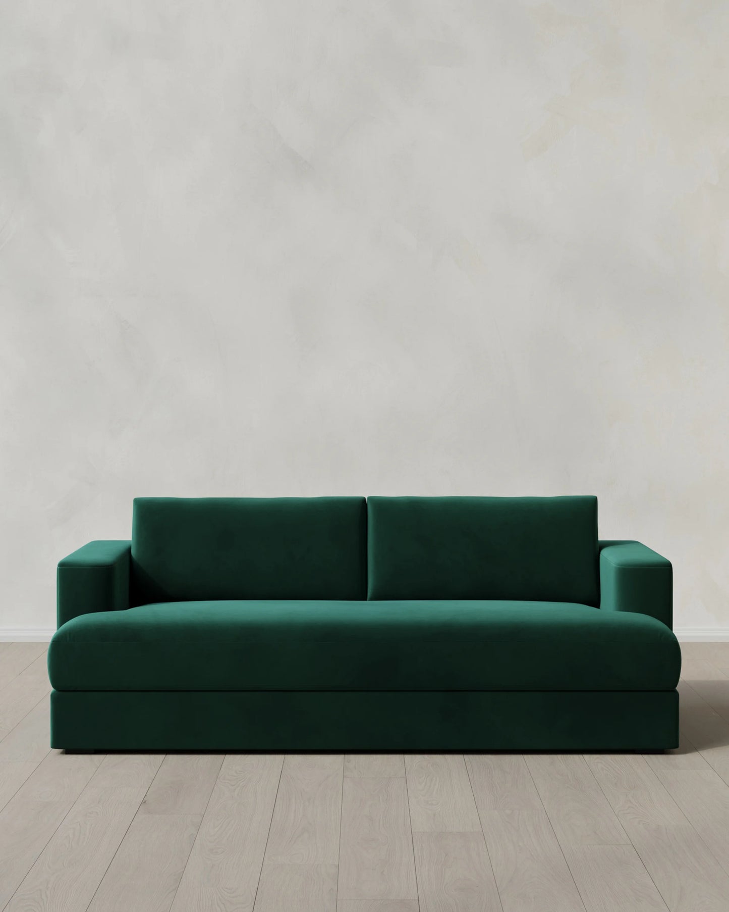 Sierra Curved Arm Sofa in Performance Velvet - 7ft / Sable