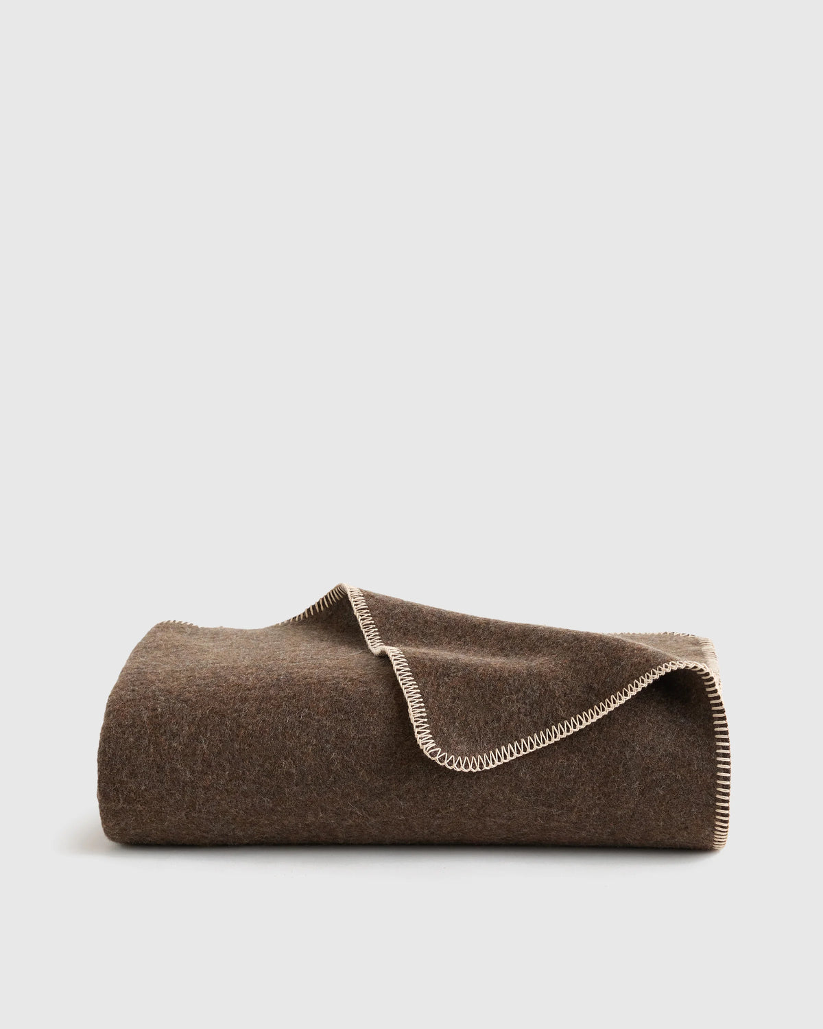 Wool Whipstitch Throw - 50x70 / Olive