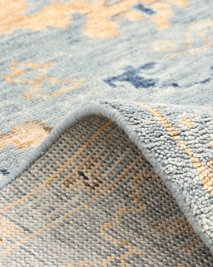 Kian Hand-Knotted Wool Rug - 5' x 8' / Blue