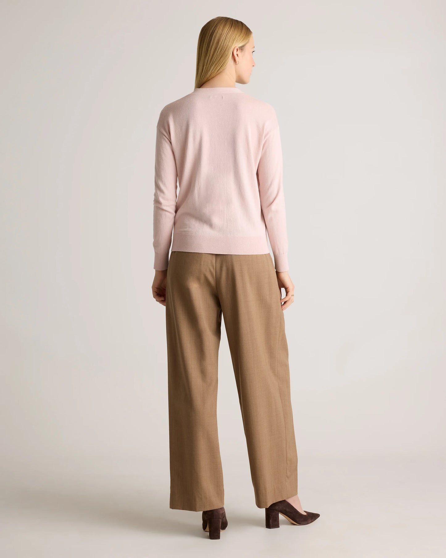 Lightweight Cotton Cashmere Cardigan - XS / Heather Oatmeal