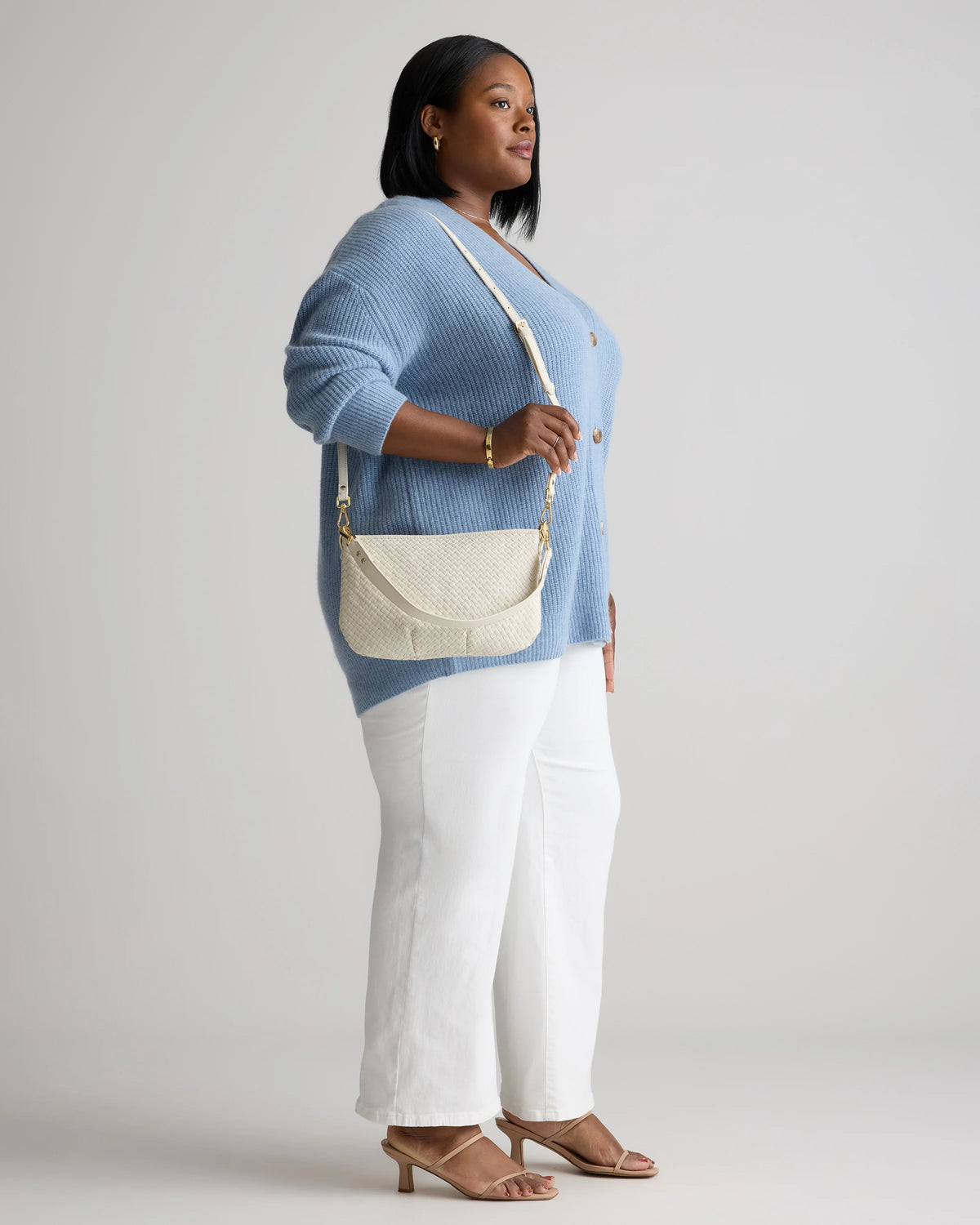 Sloane Handwoven Mini Shoulder Bag - One Size / Cognac