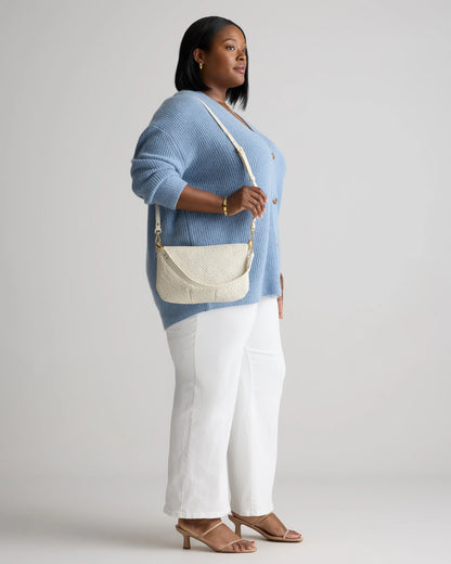Sloane Handwoven Mini Shoulder Bag - One Size / Cognac