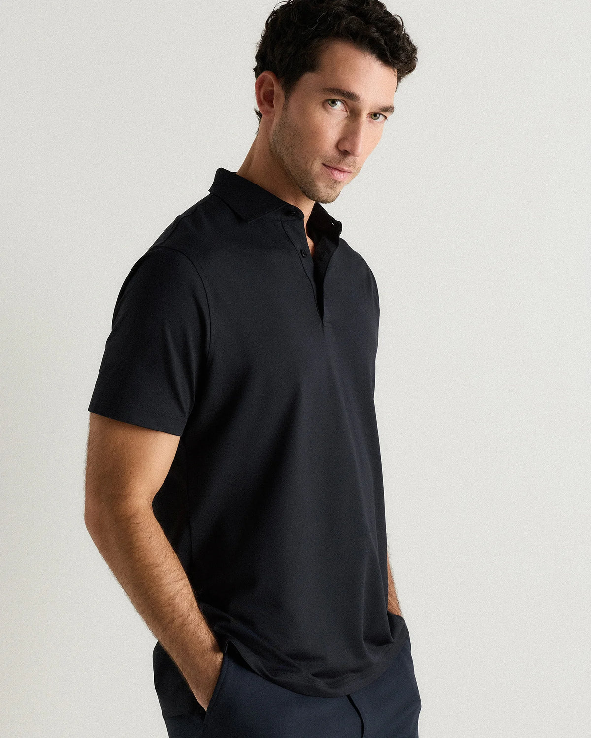 Performance Mesh Golf Polo - S / Navy