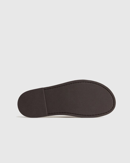 Italian Leather Mule Slip-On - 7 / Sand
