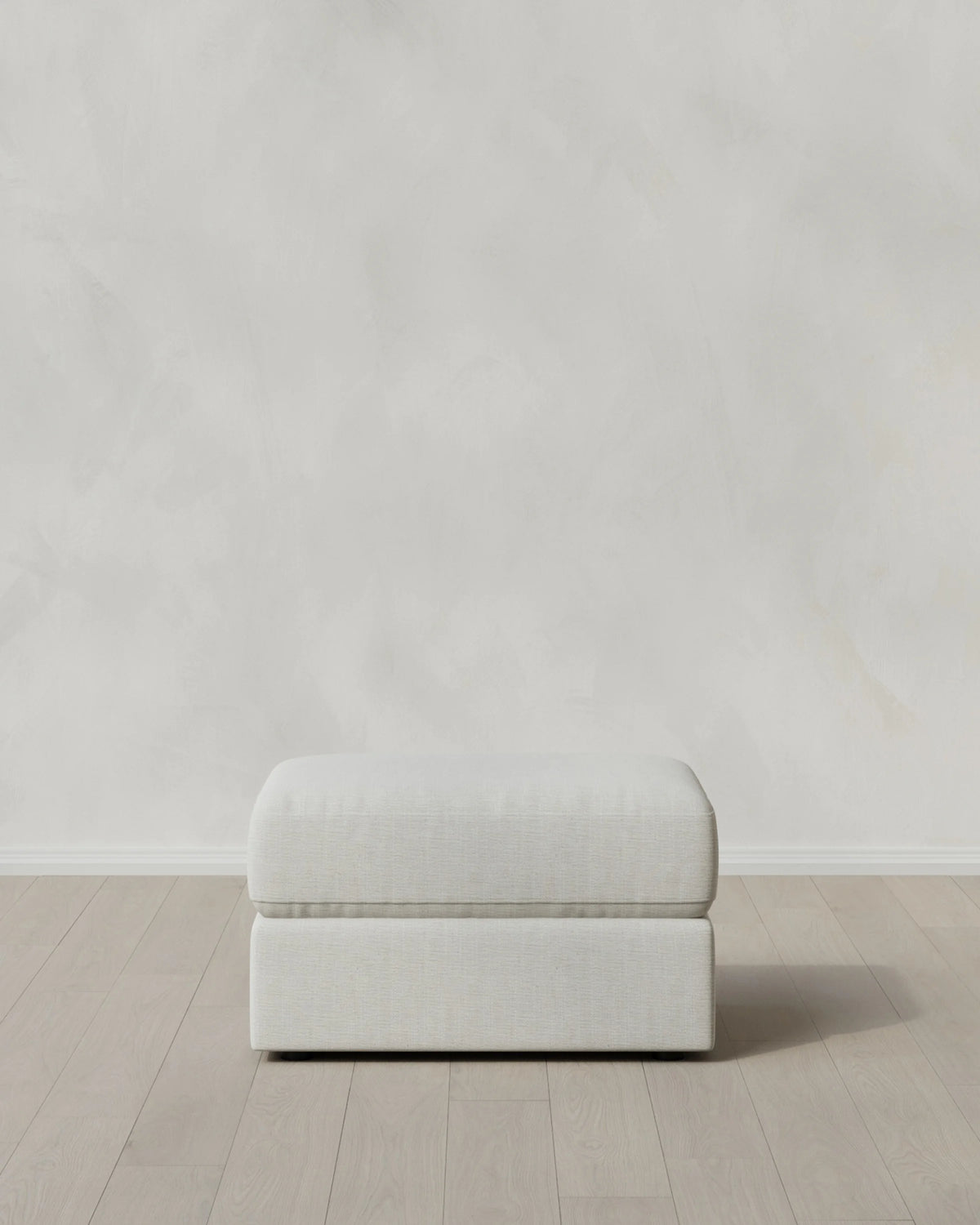 Ashford Deep Seat Ottoman in Performance Chenille Linen Blend - One Size / Sorrell