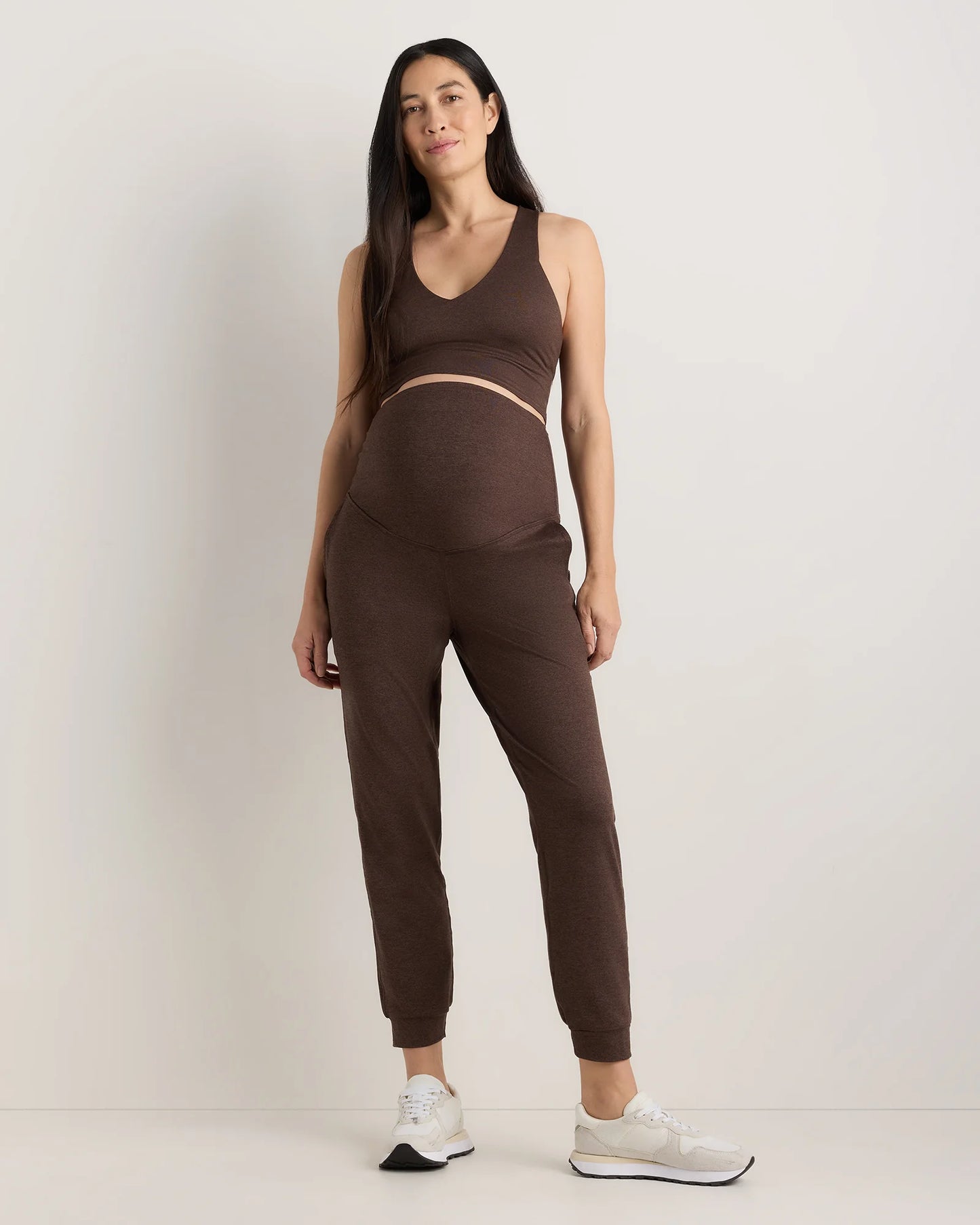 Ultra-Soft Maternity Joggers - XS / Heather Black