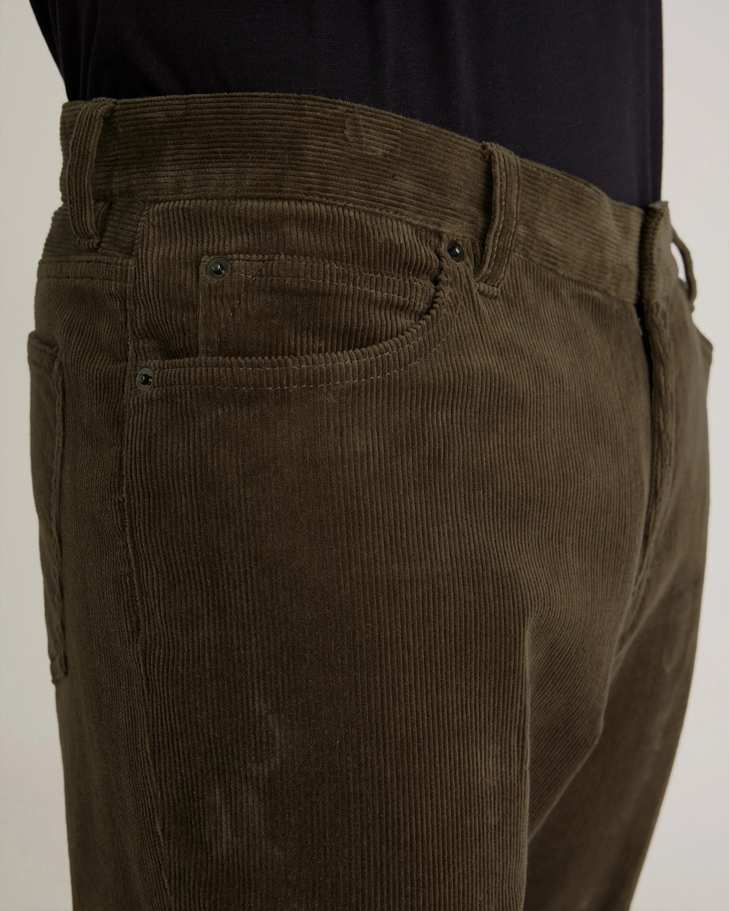 Organic Stretch Corduroy 5-Pocket Pants - 30X30 / Espresso