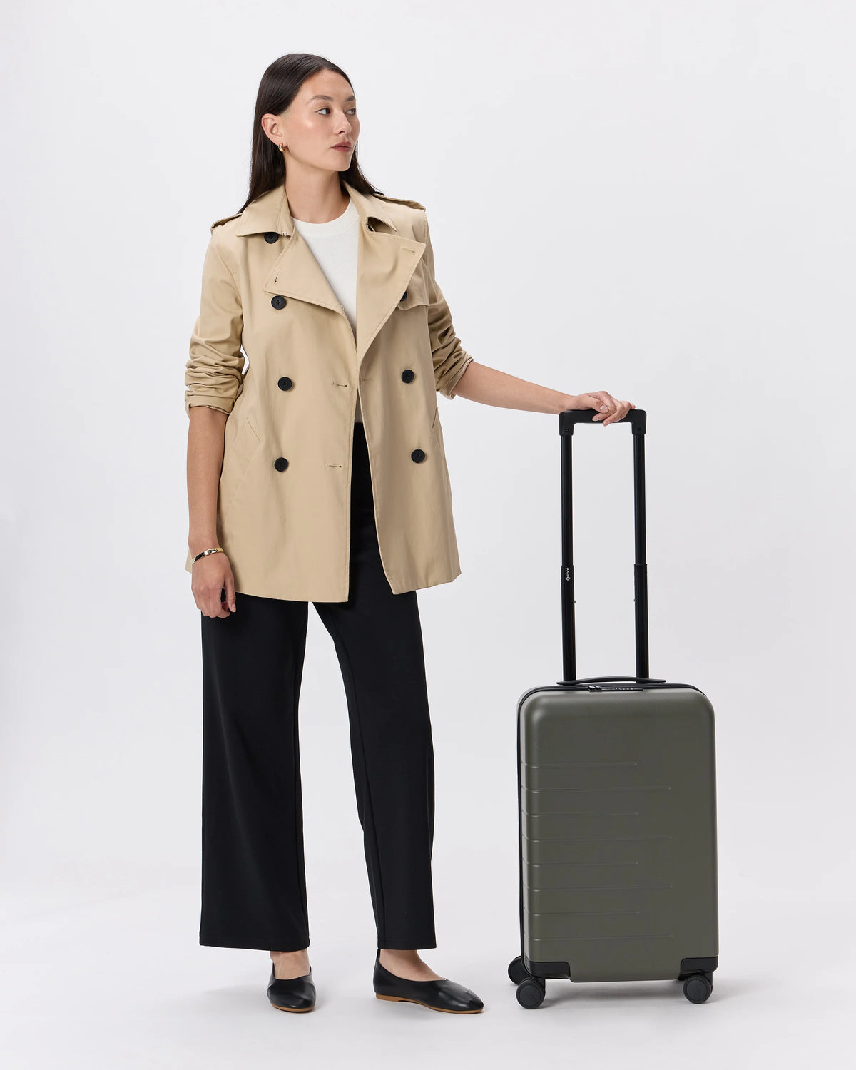 Expandable Small Carry-On Suitcase - One Size / Coastal Cobalt