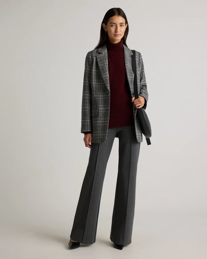 Ultra-Stretch Ponte Flare Leg Pants - XS / Espresso