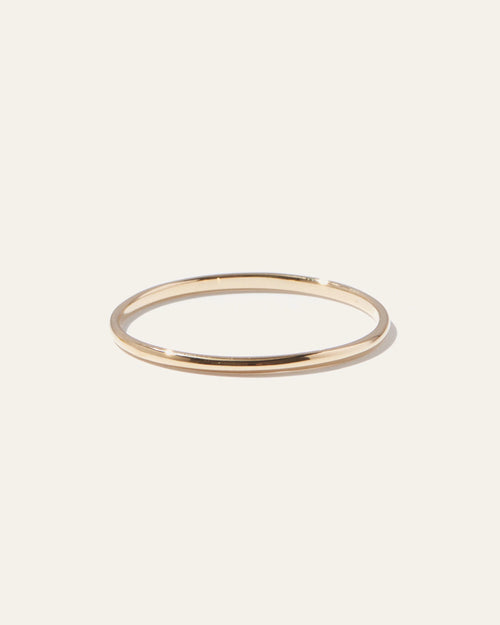 14K Gold Stacker Ring - 4 / Yellow Gold