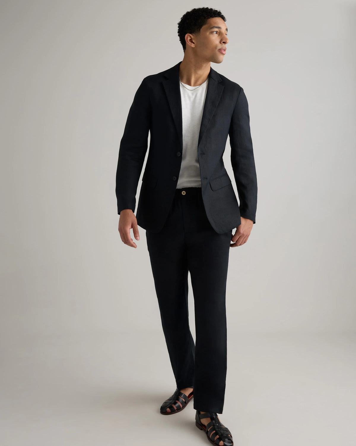 100% European Linen Blazer - XS / French Blue