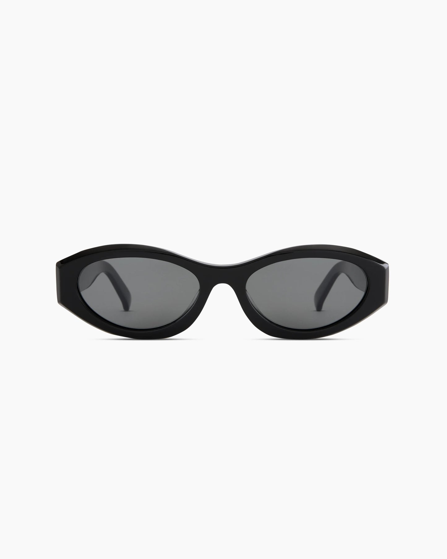 Milan Polarized Acetate Sunglasses - One Size / Black with Grey lens