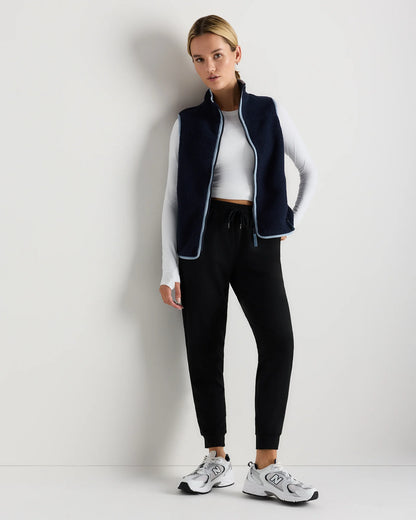 Sherpa Full-Zip Vest - XS / Black