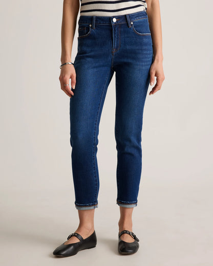 Luna Stretch Slim Boyfriend Jeans - 24 / Stormy Blue