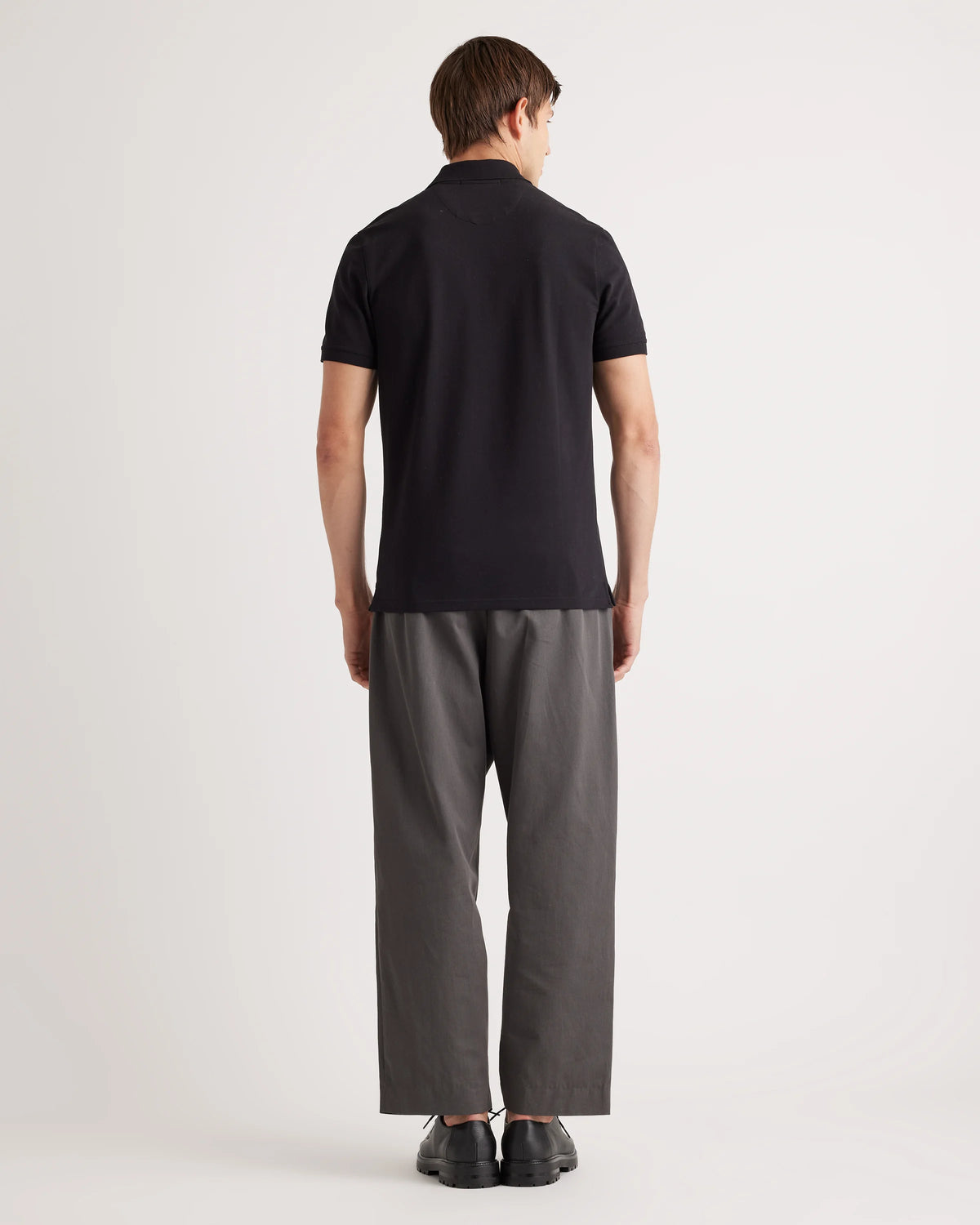 Organic Cotton Pique Polo - XS / Heather Grey