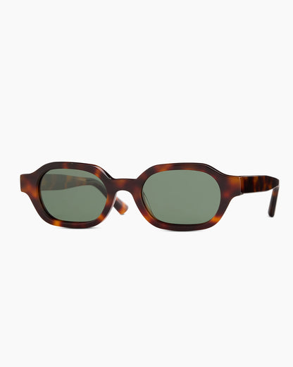 Sardinia Polarized Acetate Sunglasses - One Size / Black with Green lens