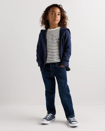Boys Stretch Straight Jeans - 2T / Dark Wash
