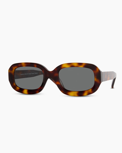 Santorini Polarized Acetate Sunglasses - One Size / Ginger Tortoise with Grey Lens