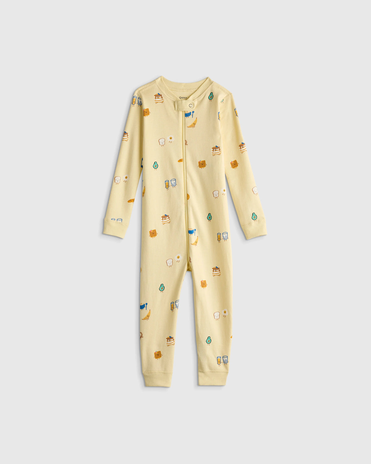 100% Organic Cotton One Piece Pajama - 2T / Navy Stripe