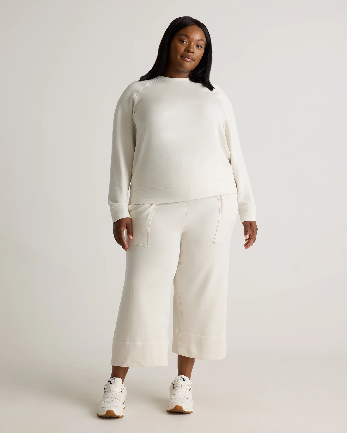 SuperSoft Fleece Crew - 1X / Dried Fig