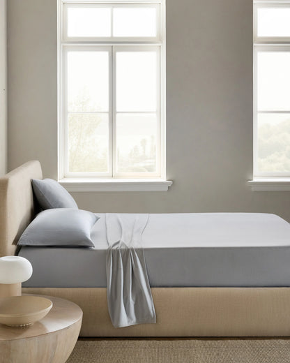 Organic Jersey Pillowcase Set - Standard / Light Blue