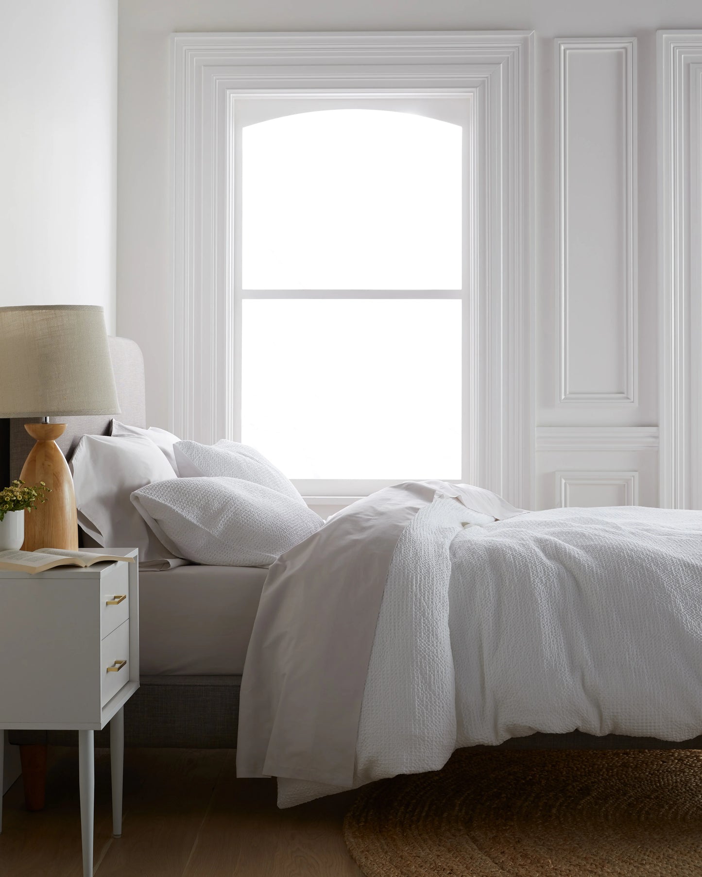 Organic Luxe Honeycomb Duvet Cover Set - Twin / Mineral
