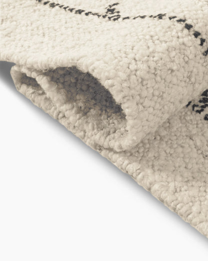 Saira Hand-Loomed Wool Rug - 5' x 8' / Charcoal