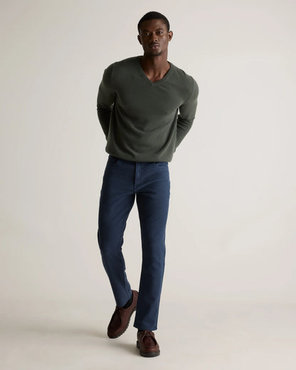 French Terry 5-Pocket Pants - Slim - 30X30 / Bayberry Olive