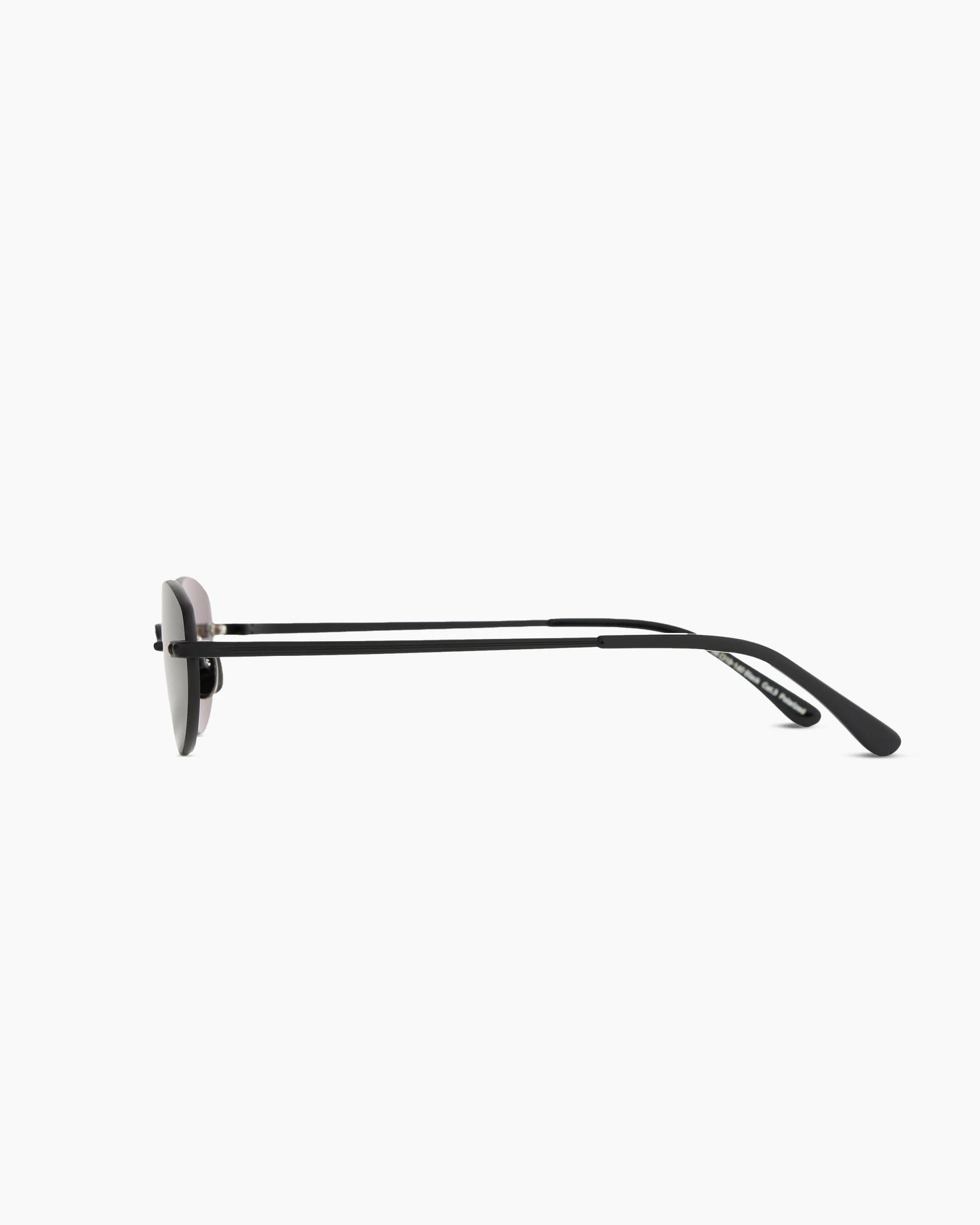 Seoul Polarized Stainless Steel Sunglasses - Standard / Black with Grey lens