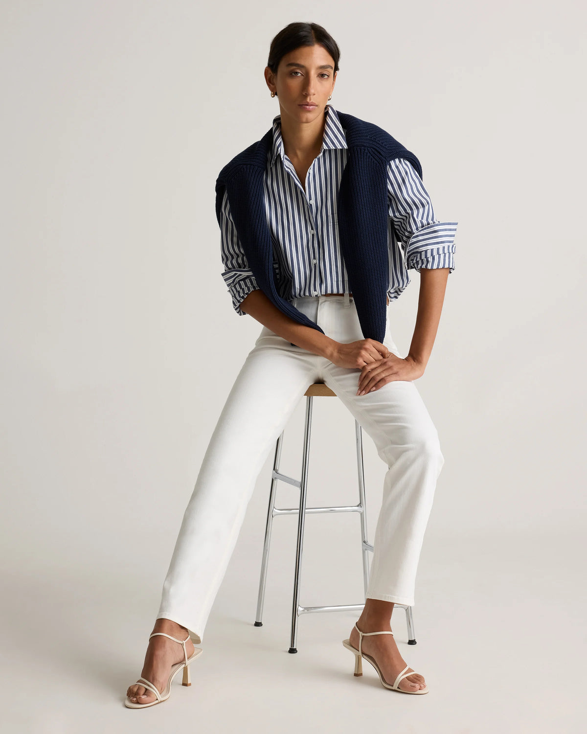 Bella Stretch Straight Jeans - 24 / Twilight Blue Fray