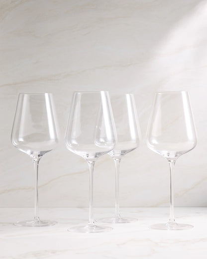 Mouth Blown Red Wine Glass (Set of 4) - One Size / No Color