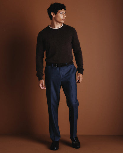 Stretch Wool Dress Pants - Slim - 30X30 / Grey Melange