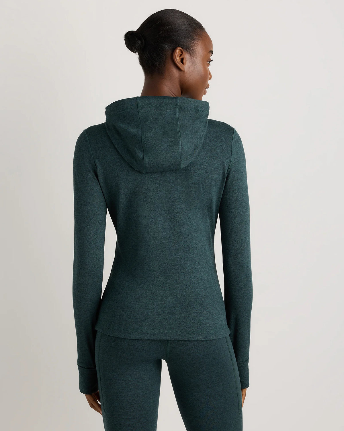 Ultra-Soft Slim Fit Hooded Jacket - XS / Heather Black