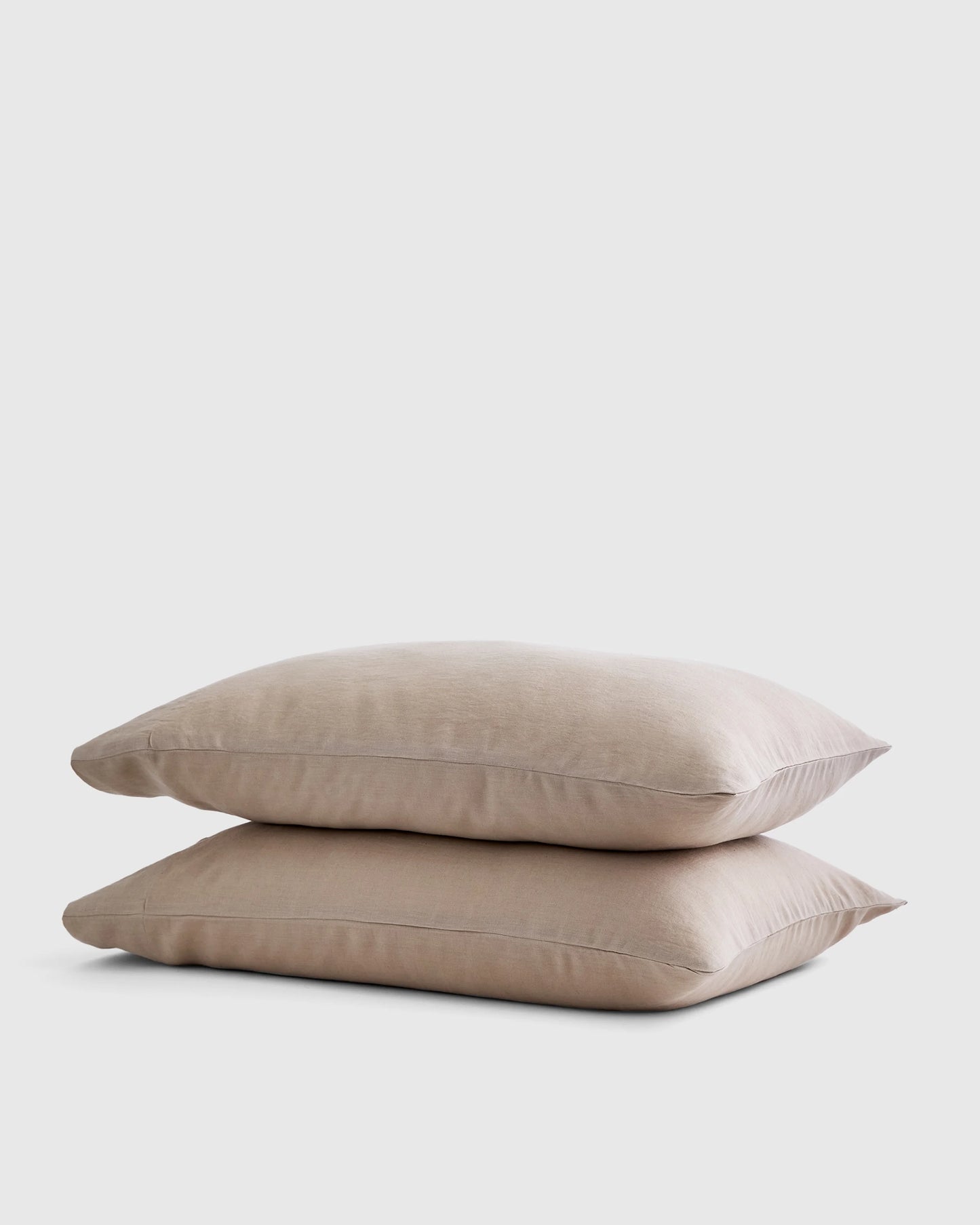 European Linen Pillowcase Set - Standard / White