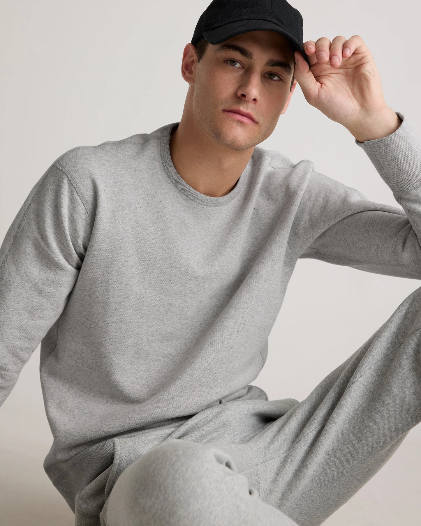 Organic Midweight French Terry Crewneck - S / Deep Navy