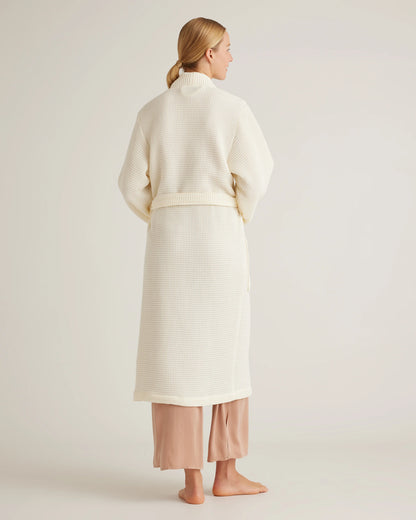 Organic Turkish Waffle Robe - XS / White