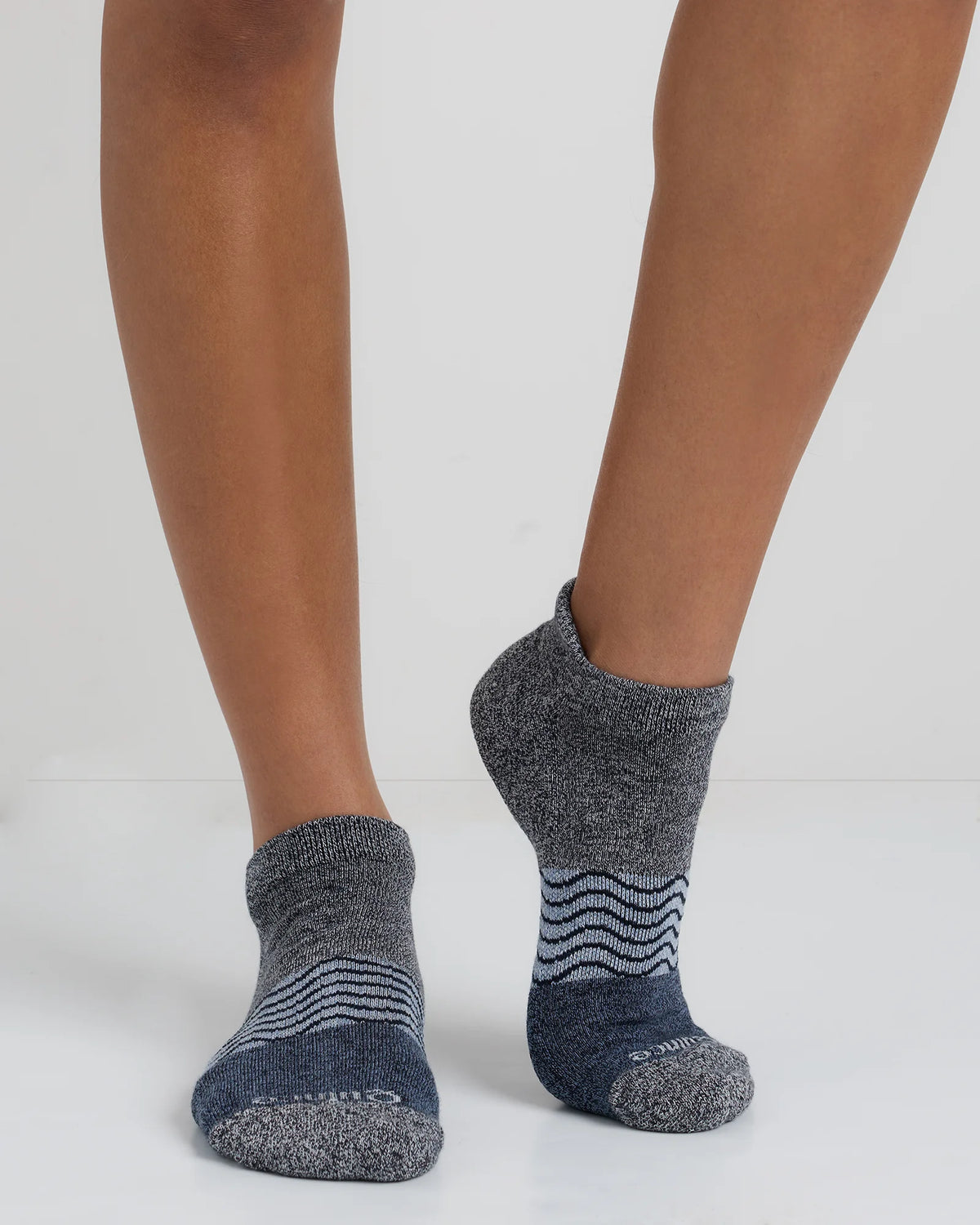 Everyday Cotton Tri-Block Marl Ankle Socks (4-pack) - S / Blue Purple Black Mix