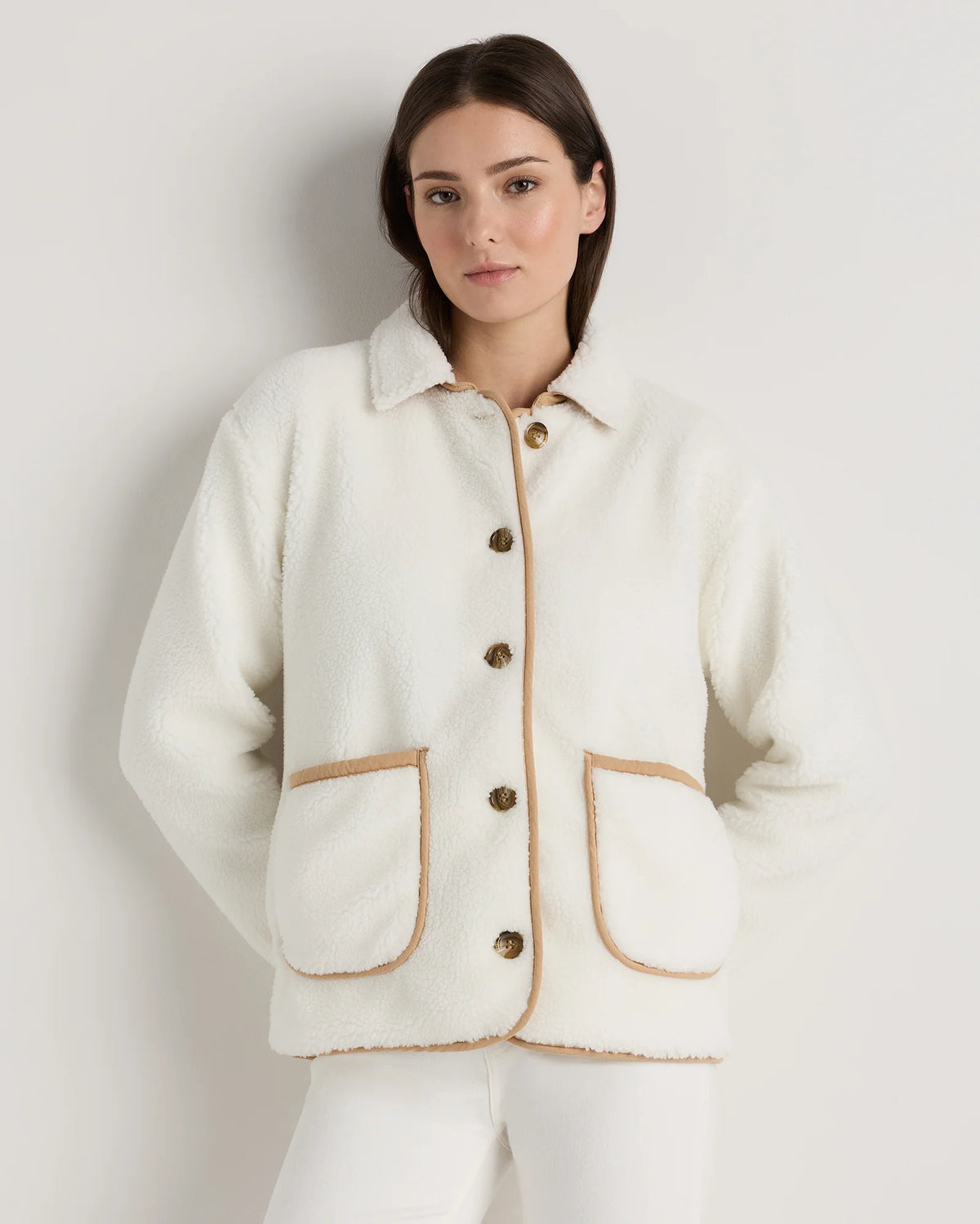 Sherpa Barn Jacket - XS / Camel/Black