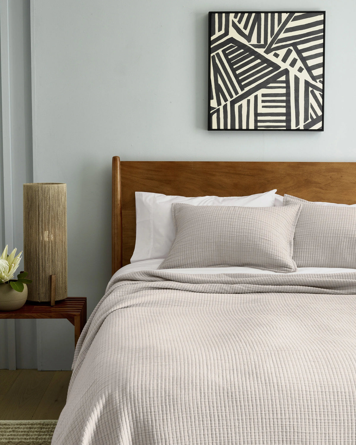 Organic Ribbed Cotton Coverlet - Twin / Toffee