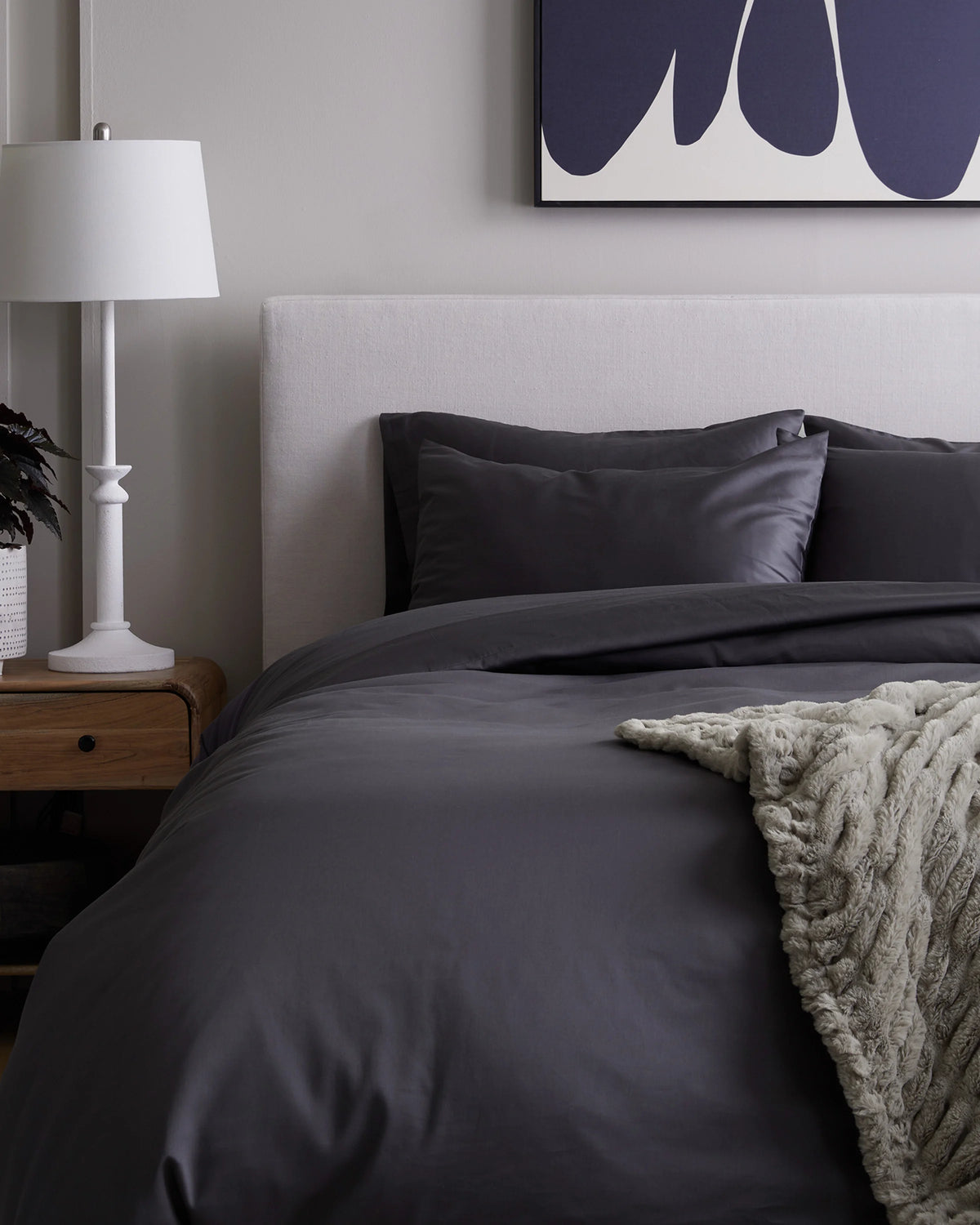 Luxury Organic Sateen Duvet Cover - Twin / Ivory
