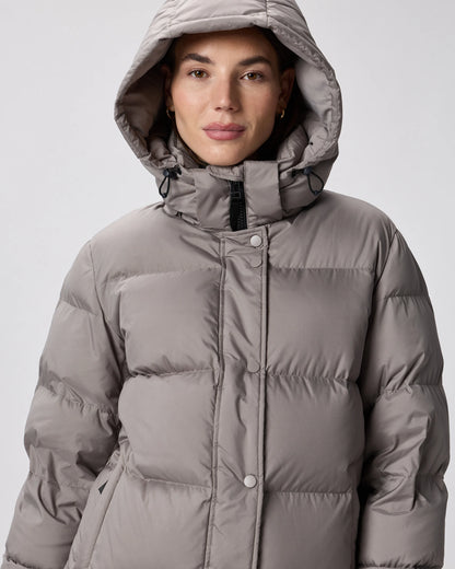 Responsible Down Long Puffer Jacket - XS / Black