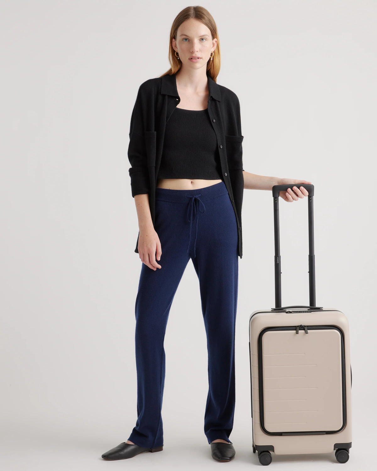 Front Pocket Carry-On Suitcase - One Size / Lavender