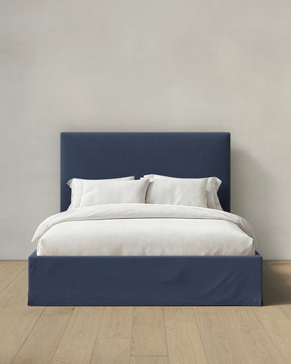 Slipcover Bed in 100% Linen - Full / Flax