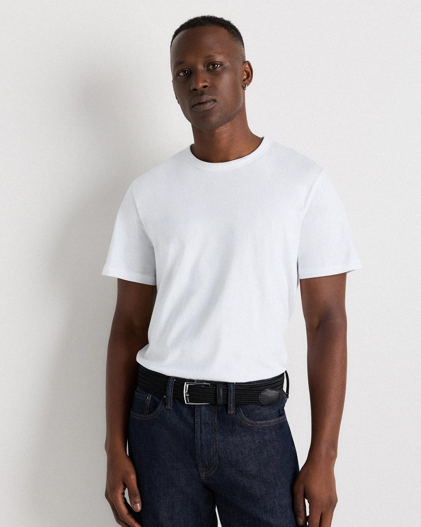 James Woven Stretch Belt - 30 / Black