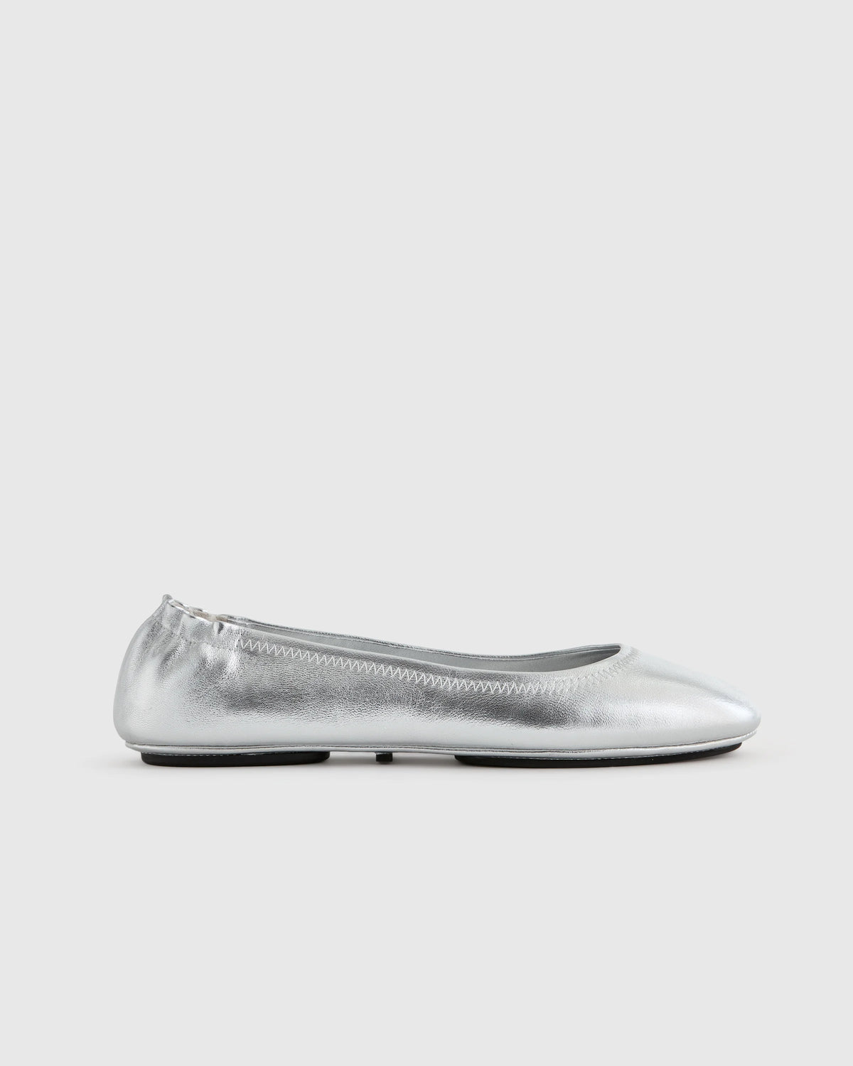 Italian Leather On-The-Go Ballet Flat - 5 / Cognac