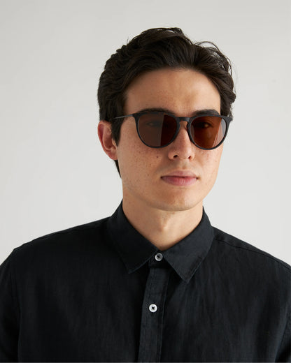 Emily Polarized Acetate Sunglasses - One Size / Tortoise with Brown lens